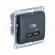 GLOSSA USB РОЗЕТКА тип-C 65W высокоскор.заряд. QC, PD, механизм, АНТРАЦИТ GLOSSA USB РОЗЕТКА тип-C 65W высокоскор.заряд. QC, PD, механизм, АНТРАЦИТ