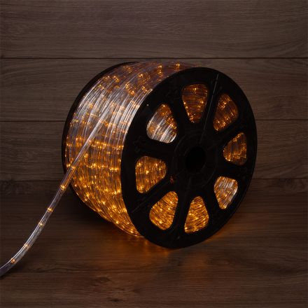 Дюралайт профессиональный LED, свечение с динамикой (3W) - желтый, 24 LED/м, бухта 100м