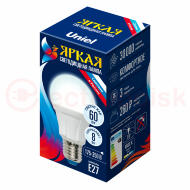Лампа светодиодная LED 8вт 175-250В форма А 700Лм E27 4000К Uniel ЯРКАЯ Лампа светодиодная LED 8вт 175-250В форма А 700Лм E27 4000К Uniel ЯРКАЯ