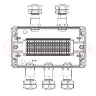 Взрывозащищенная клеммная коробка из алюминия TBE-A-14-(25xHMM.2)-2xKAEPM2MHK-20(A)-3xKAEPM2MHK-20(C)1Ex e IIC Т5 Gb / Ex tb IIIC T95°C Db IP66 Взрывозащищенная клеммная коробка из алюминия TBE-A-14-(25xHMM.2)-2xKAEPM2MHK-20(A)-3xKAEPM2MHK-20(C)1Ex e IIC Т5 Gb / Ex tb IIIC T95°C Db IP66