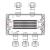 Взрывозащищенная клеммная коробка из алюминия TBE-A-14-(25xHMM.2)-2xKAEPM2MHK-20(A)-3xKAEPM2MHK-20(C)1Ex e IIC Т5 Gb / Ex tb IIIC T95°C Db IP66