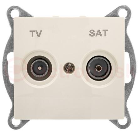 GUSI Bravo механизм розетки TV+ SAT, оконечной, скрытая  установка. Цвет бежевый.