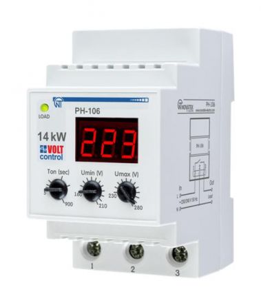 Реле напряжения РН-106 63А DIN