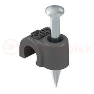 Крепежная скоба с гвоздем 10mm, L25 Крепежная скоба с гвоздем 10mm, L25