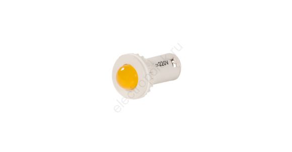 Лампа коммутаторная светодиодная СКЛ11-2-220 желтая 