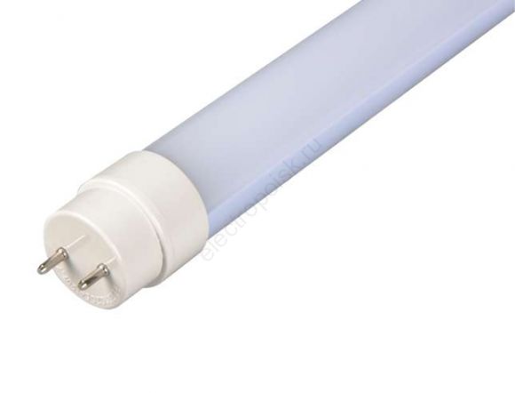 Лампа светодиодная LED 10Вт T8 230V/50Hz холодный матовая (установка возможна после демонтажа ПРА) (1025326)