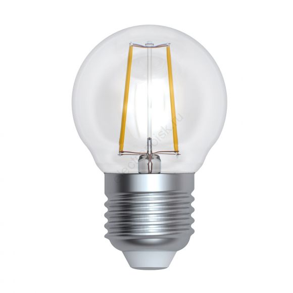 Лампа светодиодная Форма шар прозрачная Серия Sky Белый свет (4000К) LED-G45-9W/4000K/E27/CL PLS02WH (UL-00005175)