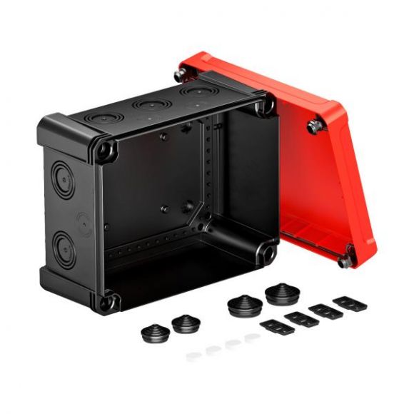 Распределительная коробка X16, IP 67, 241x191x126 мм, черная с красной крышкой (2005160)