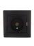 MIRA Розетка ТВ оконечная чёрный бархат со вставкой (10шт/120шт)