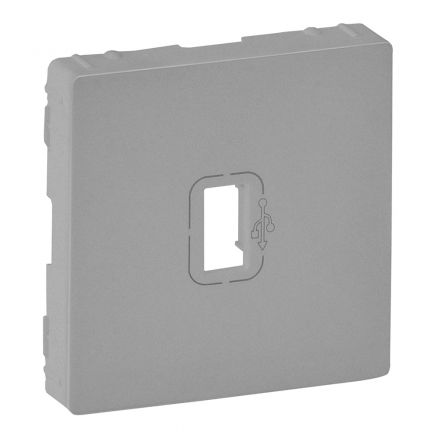 Valena LIFE Лицевая панель розетки USB 3 0        Алюминий