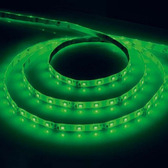 Лента светодиодная LEDх60/м 5м 4.8w/m 12в зеленый (Э83783ЕК)