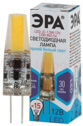 Лампа светодиодная LED 1.5Вт JC COB 4000К G4 нейтральный капсула 12V Лампа светодиодная LED 1.5Вт JC COB 4000К G4 нейтральный капсула 12V