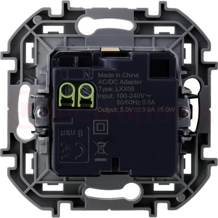 Зарядное устройство с двумя USB разьемами A C 240В/5В 3000мА INSPIRIA слоновая кость Зарядное устройство с двумя USB разьемами A C 240В/5В 3000мА INSPIRIA слоновая кость
