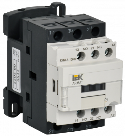 ARMAT Контактор КМИ-А-10612 LC1D 6А 400В/АС3 1НО/1НЗ IEK