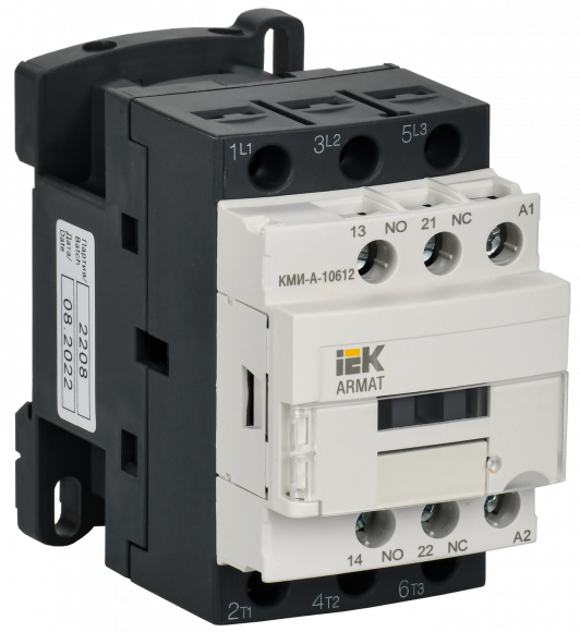 ARMAT Контактор КМИ-А-10612 LC1D 6А 400В/АС3 1НО/1НЗ IEK