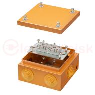Коробка стальная FS с кабельными вводами и клеммниками IP55 150х150х80мм 4р  450V 20A 10мм.кв  нерж.контакт Коробка стальная FS с кабельными вводами и клеммниками IP55 150х150х80мм 4р  450V 20A 10мм.кв  нерж.контакт