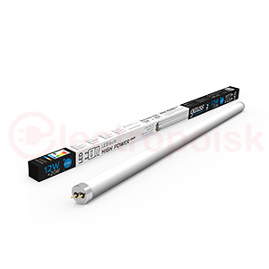 Лампа светодиодная T8 LED-12 Вт 1000 Лм 6500К G13 600 мм стекло Elementary Gauss