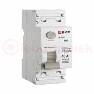 Выключатель дифференциального тока ВД-100N 2P 40А 30мА тип AC эл-мех 6кА PROXIMA Выключатель дифференциального тока ВД-100N 2P 40А 30мА тип AC эл-мех 6кА PROXIMA