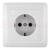 ХИТ Розетка скрытая с заземлением 250В 16А белая