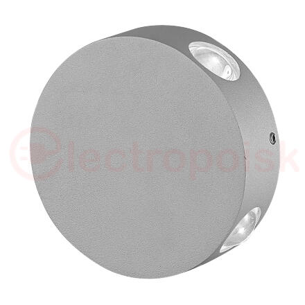 Светильник светодиодный уличный ULU-S42A-4x1W/4000K IP65 GREY Архитектурный накладной Белый свет (4000K) Корпус серый TM Uniel
