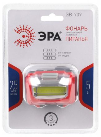 Фонарик кемпинговый на батарейках 3хААА, ударопрочный, 3 режима GB-709 Пиранья ЭРА