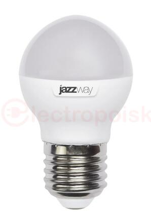 Лампа светодиодная LED 11Вт 230Вт E27 теплый матовый  шар Jazzway