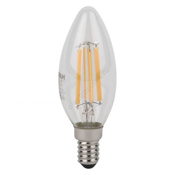 Лампа светодиодная филаментная LED Star Свеча 6Вт (замена 75Вт), 806Лм, 6500К, цоколь E14 OSRAM (4058075688001)