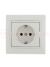 MIRA Розетка с заземлением белая