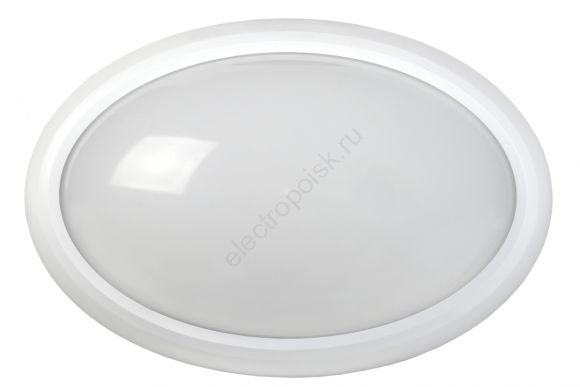 Светильник светодиодный ДБП-8w 4000K 560Лм IP65 овальный пластиковый белый (LDPO0-5020-08-4000-K01)