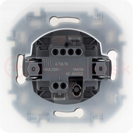 Переключатель IP44 INSPIRIA 10 AX 250 В~ белый Переключатель IP44 INSPIRIA 10 AX 250 В~ белый