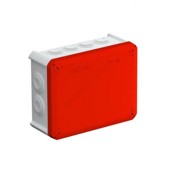 Коробка распределительная T160 190x150x77 красная крышка (2007649)