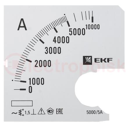 Шкала сменная для A721 5000/5А-1,5 EKF PROxima