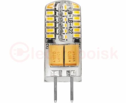 Лампа светодиодная LED 3вт 12в G4 дневной капсульная