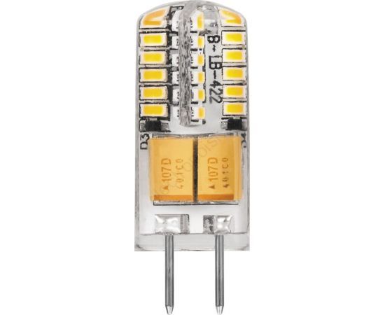 Лампа светодиодная LED 3вт 12в G4 дневной капсульная (25533)