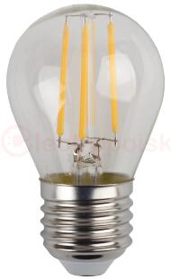 Лампа светодиодная F-LED P45-9w-827-E27  (филамент, шар, 9Вт, тепл, E27) (10/100/4000) ЭРА Лампа светодиодная F-LED P45-9w-827-E27  (филамент, шар, 9Вт, тепл, E27) (10/100/4000) ЭРА