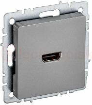 BRITE Розетка HDMI РHDMI-0-БрС сталь BRITE Розетка HDMI РHDMI-0-БрС сталь