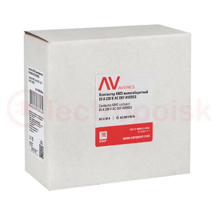 Контактор КМЭ 65А 230В АС EKF AVERES Контактор КМЭ 65А 230В АС EKF AVERES