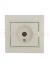 MIRA Розетка телевизионная TV проходная бежевая с вставкой