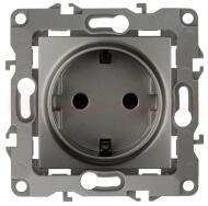 Розетка 2P+E Schuko, 16A-250В, Эра12, графит, 12-2101-12 Розетка 2P+E Schuko, 16A-250В, Эра12, графит, 12-2101-12