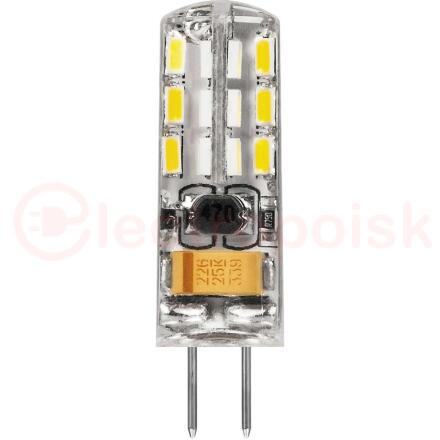Лампа светодиодная LED 2вт 12в G4 дневной капсульная