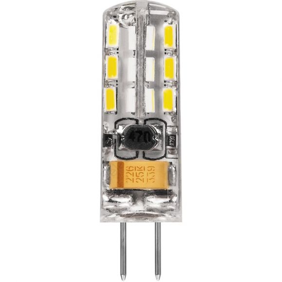 Лампа светодиодная LED 2вт 12в G4 дневной капсульная (25859)