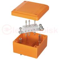 Коробка пластиковая FS с гладкими стенками и клеммниками  IP56 100х100х50мм  5р  450V 20A 10мм.кв Коробка пластиковая FS с гладкими стенками и клеммниками  IP56 100х100х50мм  5р  450V 20A 10мм.кв
