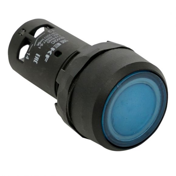 Кнопка SW2C-10D с подсветкой синяя NO