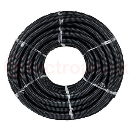 Труба гофр. ПНД Plast с зондом d32мм (25м.) черная EKF PROxima Труба гофр. ПНД Plast с зондом d32мм (25м.) черная EKF PROxima