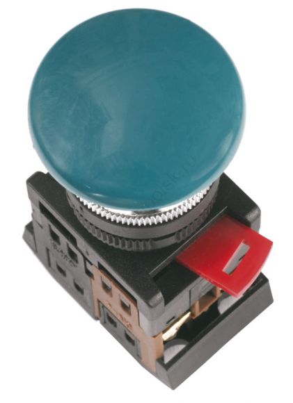 Кнопка зеленая AEA-22 Гриб без подсветки 1з+1р 240В