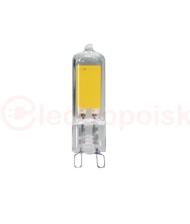 Лампа светодиодная LED 3w G9 240Лм белый свет COB-диод 220В Jazzway Лампа светодиодная LED 3w G9 240Лм белый свет COB-диод 220В Jazzway