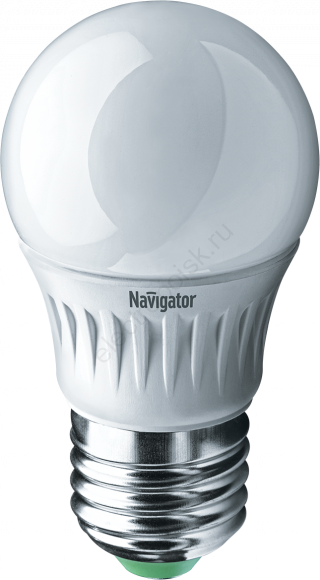 Лампа светодиодная LED 5вт E27 белая шар (18860)