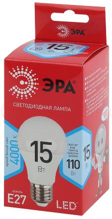 Лампа светодиодная A60-15W-840-E27 R диод, груша, 15Вт, нейт, E27 Лампа светодиодная A60-15W-840-E27 R диод, груша, 15Вт, нейт, E27