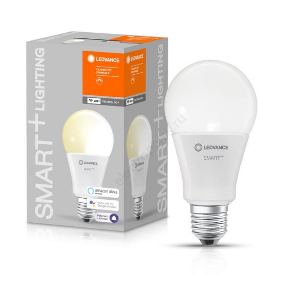 Лампа светодиодная диммируемая LEDVANCE SMART+ груша, 9,5Вт (замена 75 Вт), RGBW