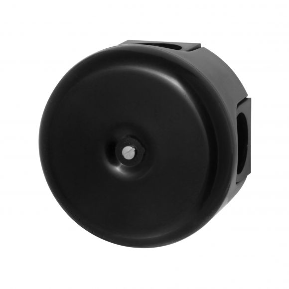 Распределительная коробка 78мм, пластик, цвет Черный (4 кабельных ввода в комплекте) (B1-521-23-K)